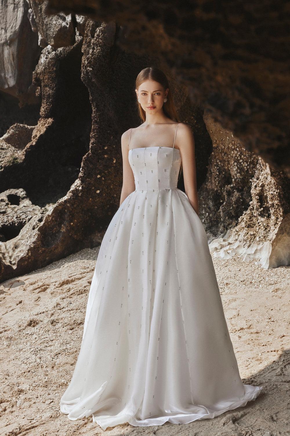 Camisole Full Dress With Stone Embellishment